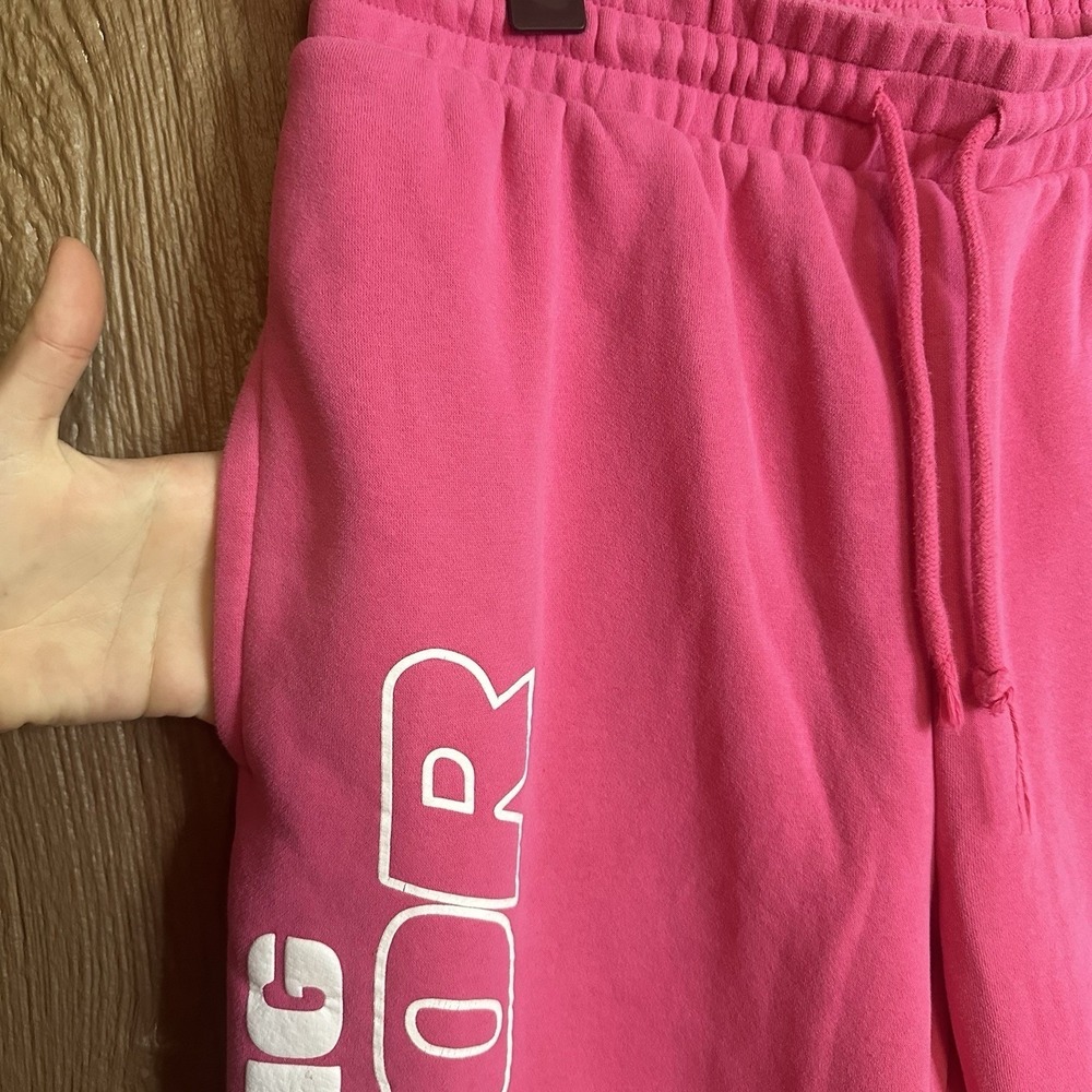 Poppi Forever Icon Serving Flavor Graphic Joggers Smiley Face Pink Sz XL Trendy - Picture 4 of 7